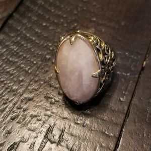 BARSE - Bronze and Pink Quartz Ring